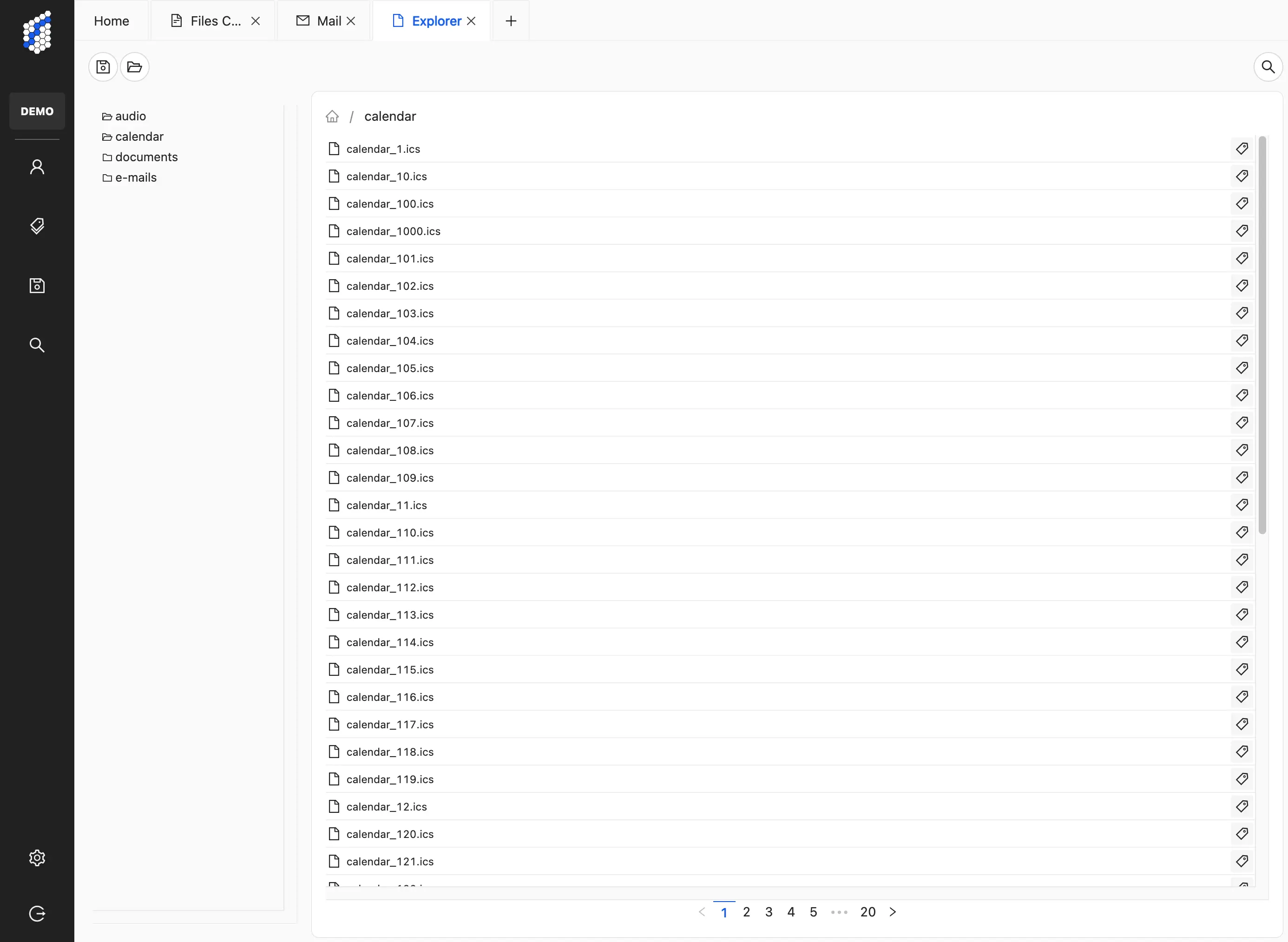 Image of the file browser